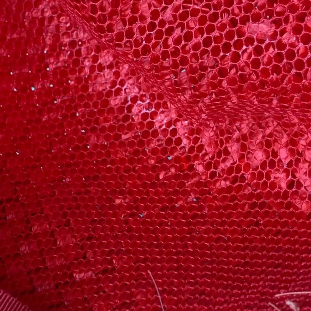 Vintage Neusteters Denver Red Straw Hat With Box size 22 Net lining w/Box Nice!